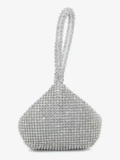 Sac à main mariage argent brillante