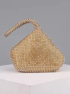 Sac à main mariage argent brillante