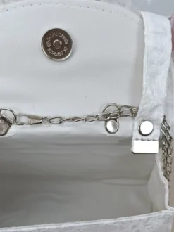 Sac à main ROCOCO Style Lolita camée rose chaînes en cuir PU volants arc sac à main accessoires Lolita