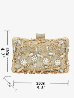 Sacs à main de mariage accessoires de mariage chaînes de bourse de mariée strass découpés
