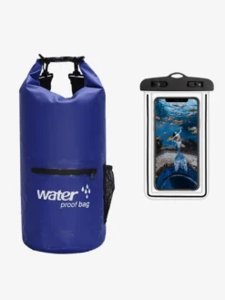 Sac étanche 2 en 1 avec poche extérieure zippée et sac étanche assorti pour téléphone