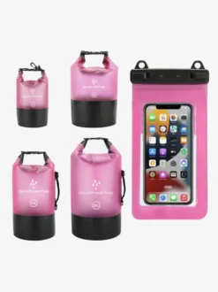 Sac étanche 2 en 1 à fermeture enroulable avec étui étanche pour téléphone assorti
