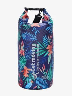 Sac étanche à enroulement en fibre de carbone à imprimé floral tropical