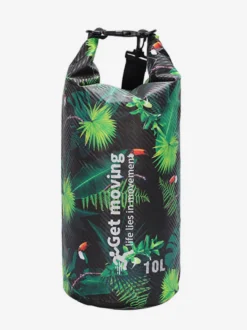 Sac étanche à enroulement en fibre de carbone à imprimé floral tropical