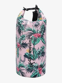 Sac étanche à enroulement en fibre de carbone à imprimé floral tropical