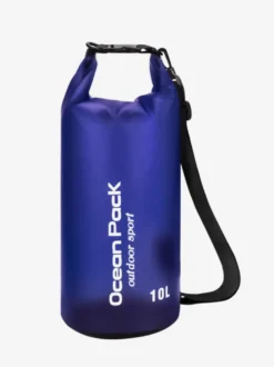 Sac étanche 10L semi-transparent en PVC à fermeture enroulable format océan