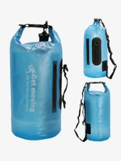 Sac étanche 10L semi-transparent en PVC à fermeture enroulable format océan