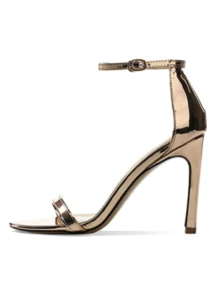 Sandales en cuir PU à talon aiguille pour femmes