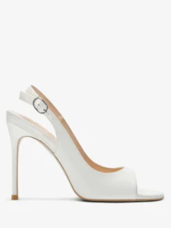 Sandales noires à talons hauts bout ouvert et talon aiguille chaussures habillées