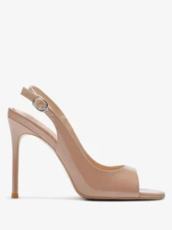 Sandales noires à talons hauts bout ouvert et talon aiguille chaussures habillées