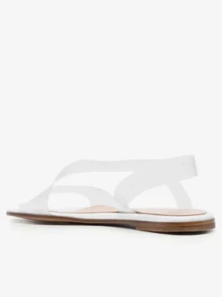 Sandales plates transparentes à bout ouvert pour femmes chaussures de plage