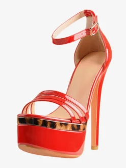 Sandales sexy à plateforme et talons hauts pour hommes