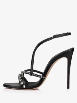 Sandales à talons hauts et à bout ouvert pour femmes