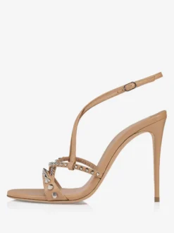 Sandales à talons hauts et à bout ouvert pour femmes