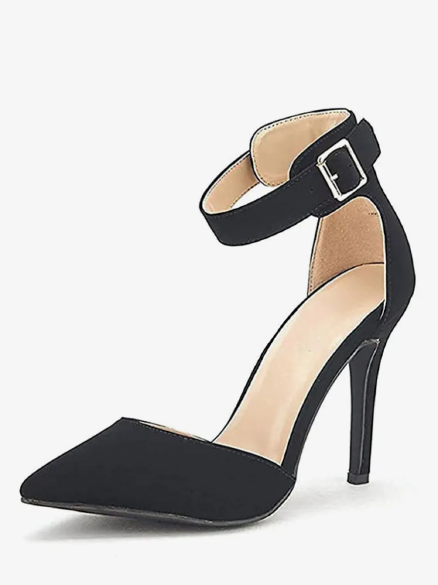 Sandales à talons Sandales Talon aiguille bleu Bout pointu Terry