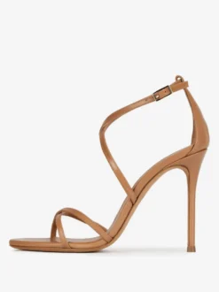Sandales À Talons Sexy Chaussures Femmes Brides Talons Aiguilles Cuir PU