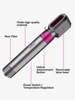 Sèche-cheveux professionnel 5 en 1 ensemble de brosses à friser bigoudi outil de coiffure