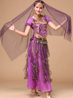 Séduisant Costumede danse orientale en chiffon Déguisements Halloween