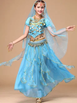 Séduisant Costumede danse orientale en chiffon Déguisements Halloween