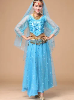 Séduisant Costumede danse orientale en chiffon Déguisements Halloween