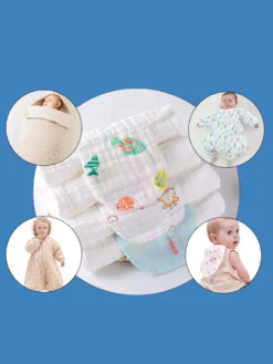 Serviette Absorbante De Sueur En Coton Enfant Bébé À 4 Couches