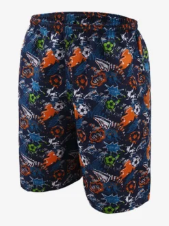 Short d'été pour homme imprimé taille élastique décontracté pour la plage