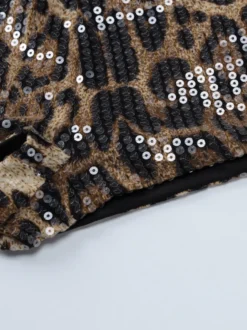 Short d'été sexy à imprimé léopard pour femme