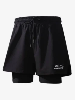 Short imprimé pour homme avec cordon de serrage à la taille pour l'été pour le cyclisme et la plage