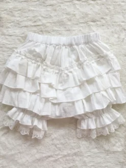 Short lolita blanc lâche en jacquard Bloomers de Sweet Lolita Déguisements Halloween