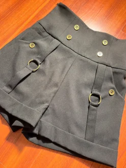 Short Lolita droit noir style bloomer gothique Lolita