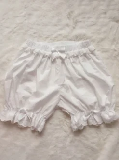 Short Lolita lâche en dentelle blanche Lolita Bloomers