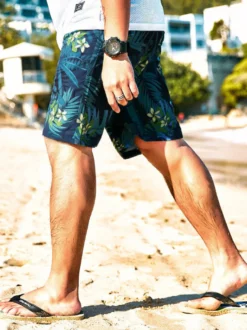 Shorts pour hommes imprimés Summer Street Wear Shorts verts pour hommes
