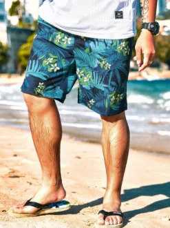 Shorts pour hommes imprimés Summer Street Wear Shorts verts pour hommes