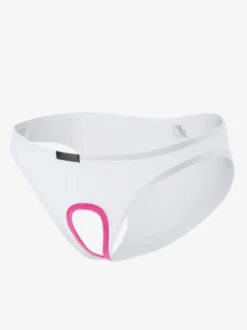 Slip en nylon avec passepoil découpé pour lingerie sexy