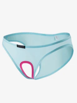 Slip en nylon avec passepoil découpé pour lingerie sexy