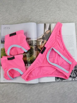 Slip en nylon avec passepoil découpé pour lingerie sexy