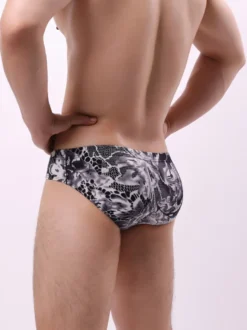 Slip Homme Sexy Sous-vêtement Imprimé Python Polyester