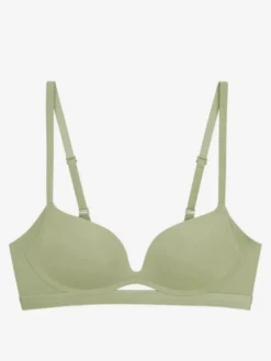 Soutien-gorge à décolleté plongeant avec découpe et armatures sans coutures