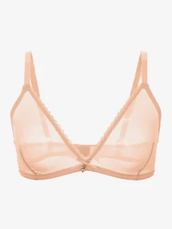 Soutien-Gorge En Maille Transparente Blanc Lingerie Décontractée Sexy