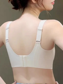 Soutien-gorge sans armatures avec maintien latéral brassière confortable et sans coutures.