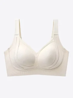 Soutien-gorge sans armatures avec maintien latéral brassière confortable et sans coutures.