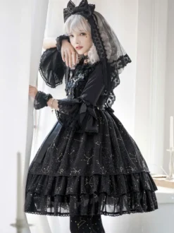 Steampunk Lolita Blouses Lolita Top Ruffles Bows Half Sleeves Blouse White Lolita Shirt