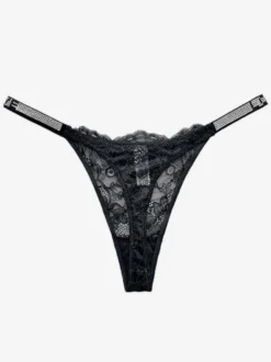 String de sport en T-back Strings Lingerie Culottes à strass