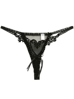 String Femmes Sexy 2026 en dentelle Coeurs en Nylon Dos T