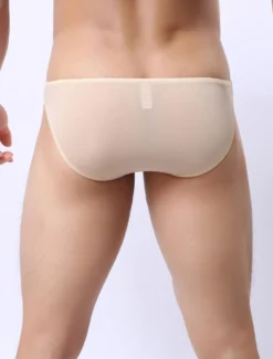 String homme sexy en nylon unicolore