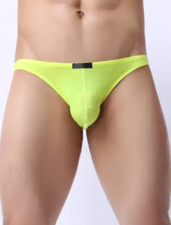 String homme sexy en nylon unicolore