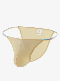 String transparent pour homme culotte sexy avec pochette slip lingerie