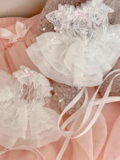 Sweet Lolita Accessoires Volants Blancs À Lacets Manchettes Dentelle Divers