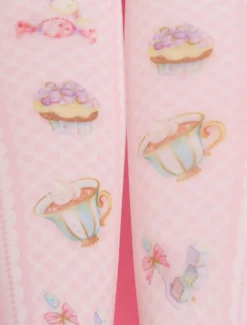 Sweet Lolita Bas Chaussettes hautes Lolita imprimées roses