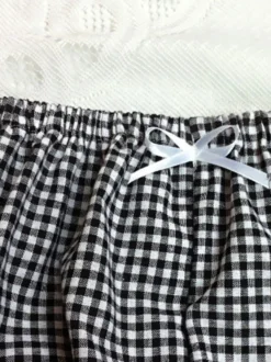 Sweet Lolita bouffante Plaids deux tons arcs coton Lolita Shorts pour femmes Déguisements Halloween